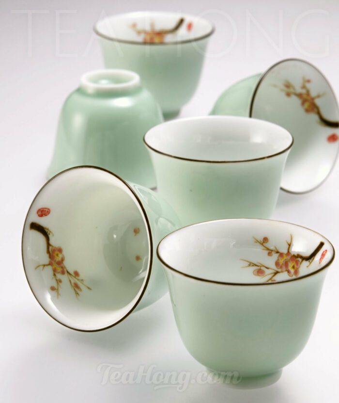 Celeste Green teacups